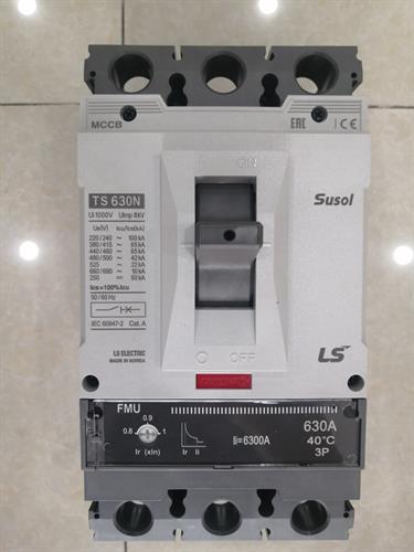 MCCB LS 3P 630A 65kA ( TS630N ATU630 ) chỉnh dòng nhiệt  0.8-0.9-1.0In và dòng từ  5-10In